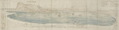 Panoramic View over the Bay of Gibraltar Looking Towards the Town and the African Coast Beyond by Anthonis van den Wyngaerde